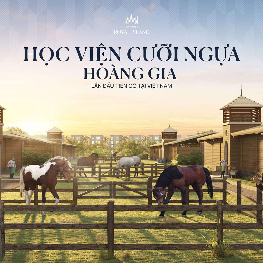 Học viện cưỡi ngựa hoàng gia — Vinhomes Royal Island