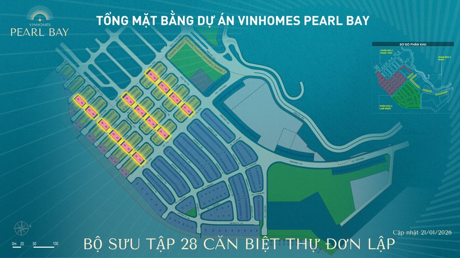 Bộ sưu tập 28 căn biệt thự đơn lập — Vinhomes Pearl Bay