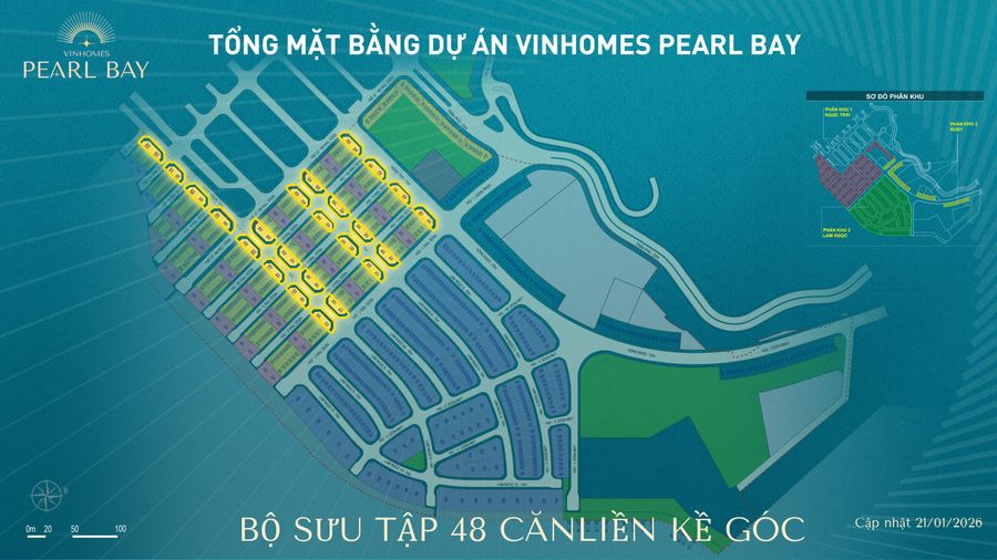 Bộ sưu tập 48 căn liền kề góc — Vinhomes Pearl Bay