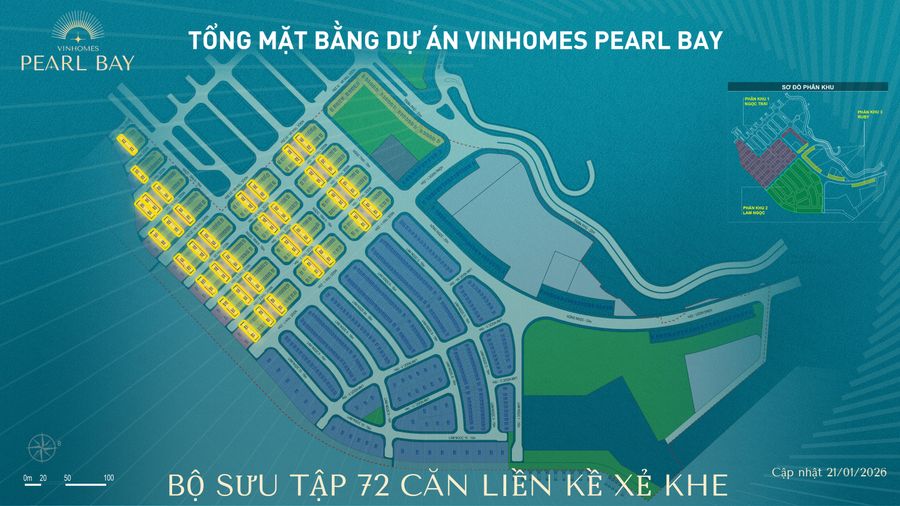 Bộ sưu tập 72 căn liền kề xe khế — Vinhomes Pearl Bay