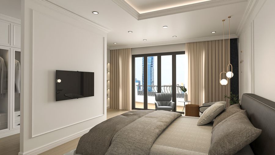 Phòng ngủ nhà mẫu — Hawee Parkland Cao Thượng