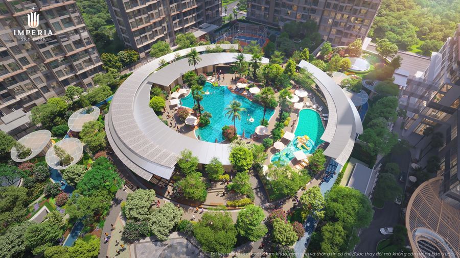Hồ cảnh quan và tiện ích trung tâm — Imperia Sky Park
