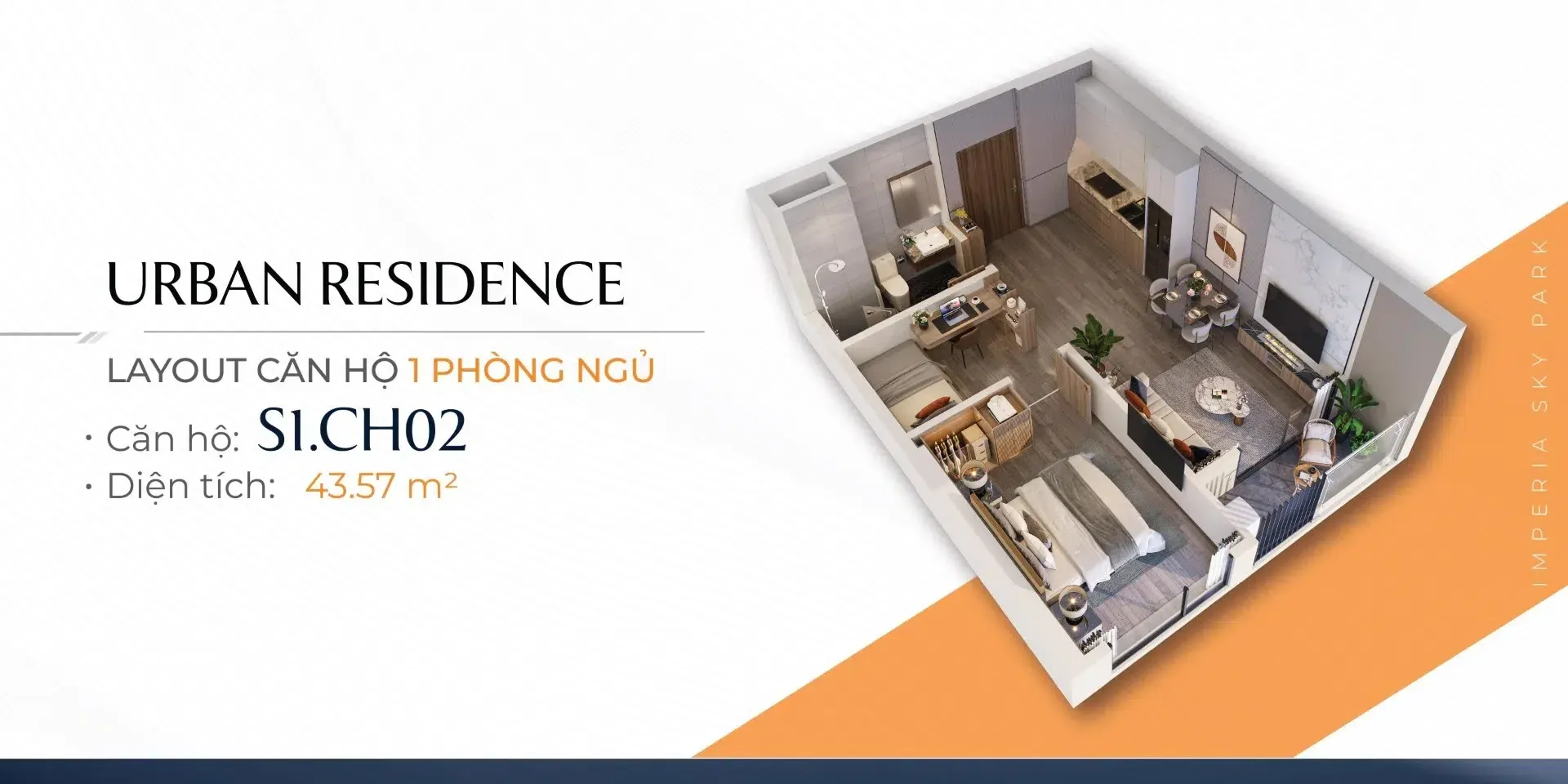 Urban Residence — 1PN+1 — Imperia Sky Park